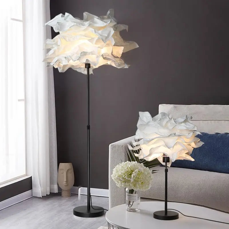 Cloud-Shaped Floor & Table Lamp – Adjustable Height Modern Ambient LED Light