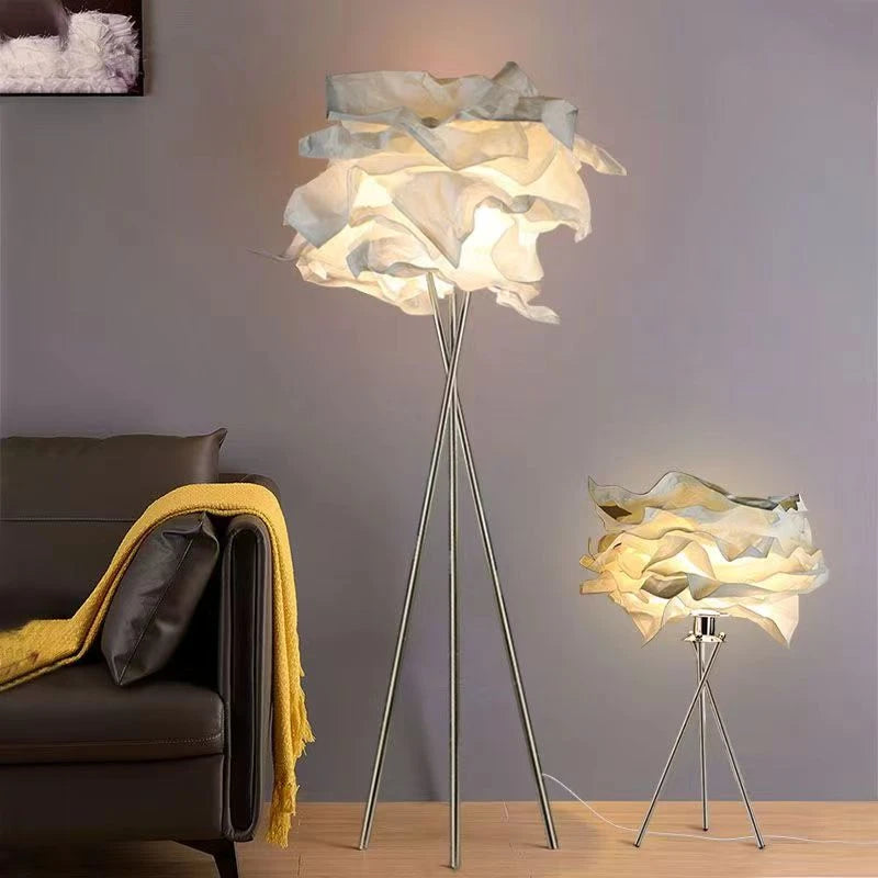Cloud-Shaped Floor & Table Lamp – Adjustable Height Modern Ambient LED Light
