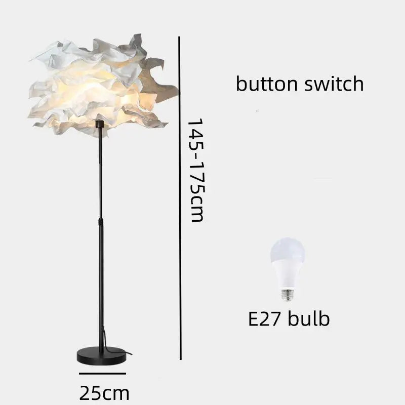 Cloud-Shaped Floor & Table Lamp – Adjustable Height Modern Ambient LED Light