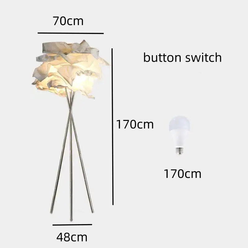 Cloud-Shaped Floor & Table Lamp – Adjustable Height Modern Ambient LED Light