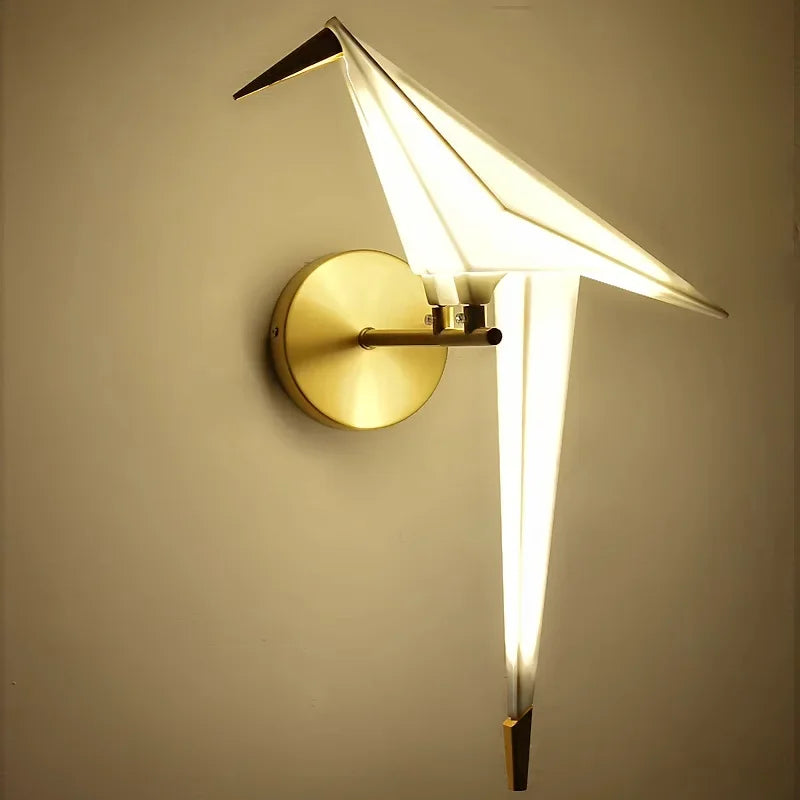 Elegant Parrot Wall Lamp – Modern Bird Shape LED Sconce Light for Bedroom, Living Room & Hallw