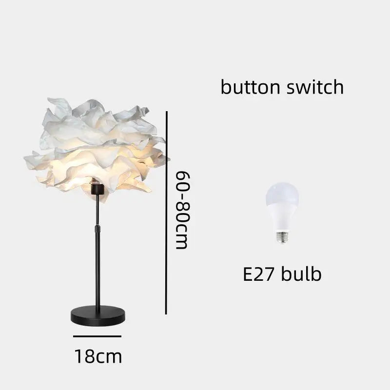 Cloud-Shaped Floor & Table Lamp – Adjustable Height Modern Ambient LED Light